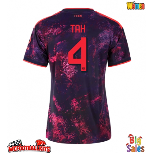 Bayern Munich Jonathan Tah #4 Replica Third Stadium Shirt for Women 2026-27 Short Sleeve